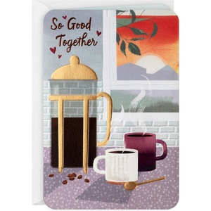 Hallmark Anniversary Card for Couple (Coffee, So Good Together)(Coffee  So Good Together)