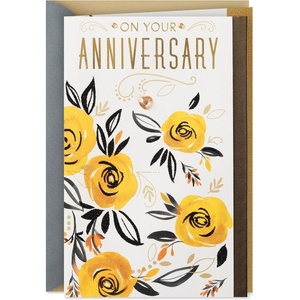 Hallmark Anniversary Card for Couple (Coffee, So Good Together)(Loving Wishes)