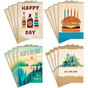 Hallmark Assorted Birthday Cards for Men, 16 Cards with Envelopes (Burgers, Beers, Camping) for Husband, Brother, Boyfriend, Dad, Friend