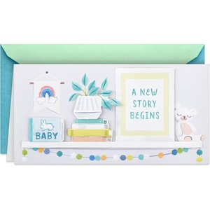 Hallmark Baby Shower Card for New Parents (New Story Begins) Welcome New Baby, Congratulations(New Story Begins)