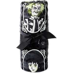 Hallmark Beetlejuice Throw Blanket, 50×60 (Glow-in-the-Dark) for Kids, Fans, Collectors