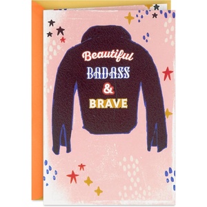 Hallmark Birthday Card for Friend (People Like You)(Beautiful  Badass and Brave)