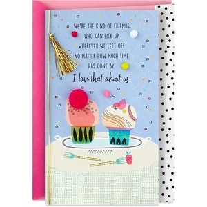 Hallmark Birthday Card for Friend (Special Bond)(Cupcakes)