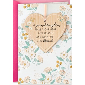 Hallmark Birthday Card for Granddaughter (Removable Heart Ornament)