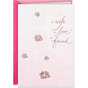 Hallmark Birthday Card for Husband, Wife, Boyfriend, Girlfriend (Astronauts, Favorite Place in the Universe)(My Love  My Friend)