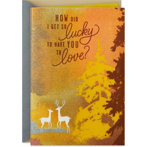 Hallmark Birthday Card for Husband or Boyfriend (Deer)(Deer)