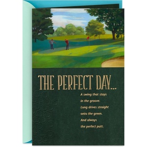 Hallmark Birthday Card for Men (Golf)(Golf)