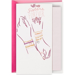 Hallmark Birthday Card for Sister (Sisters Forever)(Sisters Forever)