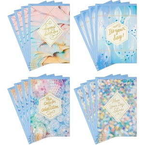 Hallmark Birthday Cards Assortment, Disco Party (16 Cards with Envelopes)(Disco Party)