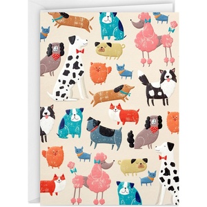 Hallmark Blank Cards, Colorful Dogs (20 Cards with Envelopes)(Blank Cards)