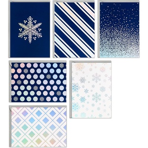 Hallmark Boxed Christmas Cards Assortment, Peace Hope Joy (48 Cards with Envelopes) (1XPX5176)(Blue Designs)