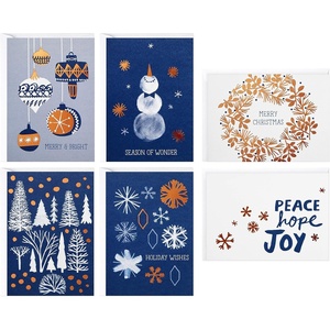 Hallmark Boxed Christmas Cards Assortment, Peace Hope Joy (48 Cards with Envelopes) (1XPX5176)(Peace Hope Joy)