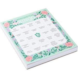 Hallmark Bridgerton Bingo Game Pad (102 Sheets) Gift for Fans, Collectors, Christmas, Mom, Sister, Daughter, Friend