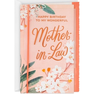 Hallmark Card (Bonus Mom) for Grandma, Aunt, Mother in Law, Godmother, Step Mom, Birthday, Thinking of You, Family, Mother’s Day(HGrateful for You)