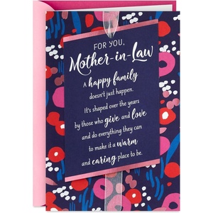 Hallmark Card (Bonus Mom) for Grandma, Aunt, Mother in Law, Godmother, Step Mom, Birthday, Thinking of You, Family, Mother’s Day(How Loved You Are)