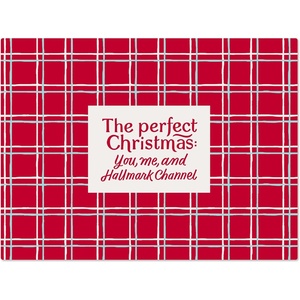 Hallmark Channel Oversized Sherpa Blanket, 60″ x 80″ (The Perfect Christmas) Gift for Fans