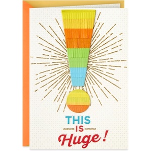 Hallmark Congratulations Card or Graduation Card (This is Huge)(This is Huge)