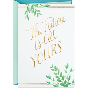 Hallmark Elegant Graduation Card (The Future is All Yours) for High School, College, University(The Future is All Yours)