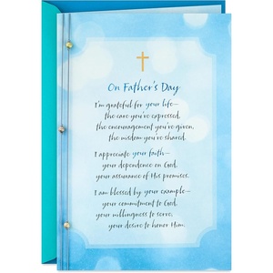 Hallmark Father’s Day Card (Some Words Aren’t Said Often Enough)(Blessed By Your Example)