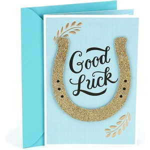 Hallmark Good Luck Card (Horseshoe)