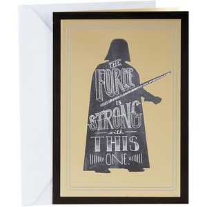 Hallmark Graduation Card (All That You Will Be).(Darth Vader  the Force is Strong)