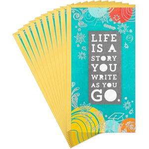 Hallmark Graduation Card Money Holders or Gift Card Holders, Life is a Story (10 Cards with Envelopes)