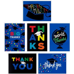 Hallmark Graduation Cards Assortment, Inspirational Quotes (16 Cards with Envelopes)(Black and Blue)