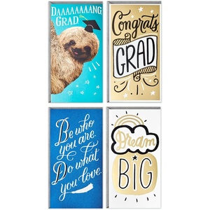 Hallmark Graduation Money Holder or Gift Card Holder Cards Assortment, Dream Big (4 Cards with Envelopes)(Dream Big  4 Cards with Envelopes)