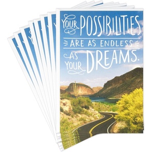 Hallmark Graduation Money Holder or Gift Card Holder Cards Assortment, Dream Big (4 Cards with Envelopes)(Wonderful Future  8 Cards with Envelopes)