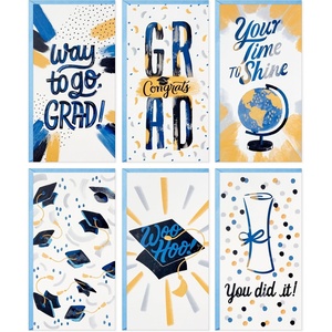 Hallmark Graduation Money Holders or Gift Card Holders Bulk Assortment, You Did It (36 Cards and Envelopes, 6 Designs)(You Did It)