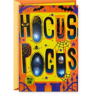 Hallmark Halloween Card with Sound and Light (Hocus Pocus)