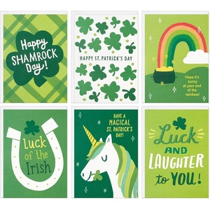 Hallmark Halloween Cards Assortment, Tricks and Treats (36 Cards with Envelopes)(St. Patrick’s Day Illustrated Icons Assortment)