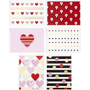 Hallmark Hearts and Stripes Cards (24 Blank Cards with Envelopes) for Love, Thinking of You, Celebration, Just Because, Anniversary, Wedding and More(Cards Assortment)