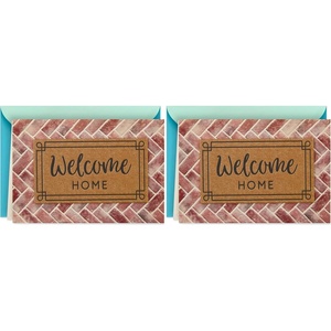 Hallmark Housewarming Card (Welcome Home Doormat)(11 (Pack of 2))