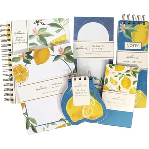 Hallmark Journal and Stationery Set (Journal, List Pads, Pocket Notepad and Large Notepad) Lemon Collection