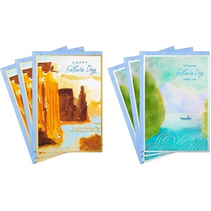 Hallmark Mothers Day Card Assortment, Enjoy Your Special Day (6 Cards with Envelopes, 2 Designs)(Enjoy Father’s Day  6 Cards with Envelopes)
