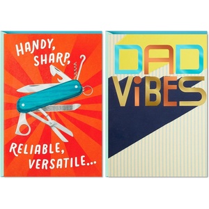 Hallmark Mothers Day Card Assortment, Mother’s Day Thank You (6 Cards with Envelopes) (699MBC1209)(Father’s Day  Swiss Army Dad Vibes)