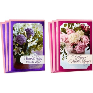 Hallmark Mothers Day Card Assortment, Mother’s Day Thank You (6 Cards with Envelopes) (699MBC1209)(Mother’s Day Floral)