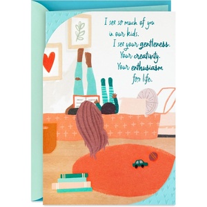 Hallmark Mothers Day Card for Wife (Thank You)(So Much of You In Our Kids)