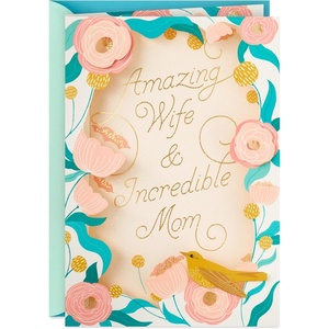 Hallmark Mothers Day Card for Wife (Thank You)(Wife  Incredible Mom)