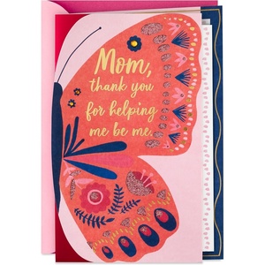 Hallmark Mother’s Day Card from Daughter (Thanks for Being There)(Thank You for Helping Me Be Me)