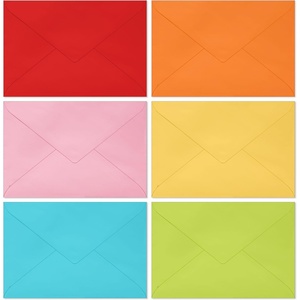 Hallmark Multicolor Bulk Envelope Assortment (100 Envelopes) Red, Orange, Yellow, Pink, Lime Green, Turquoise Blue