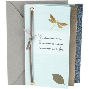Hallmark Our Anniversary Card (Celebrating Our Love).(Dragonfly and Leaf)