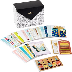 Hallmark Pack of 24 Handmade Assorted Boxed Greeting Cards, Painted Dots-Birthday, Baby Shower, Wedding, Sympathy, Thinking of You, Thank You Cards(All Occasions)