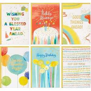 Hallmark Religious Birthday Cards Assortment (Birthday Blessings, 12 Cards and Envelopes)(Blessed Birthday)