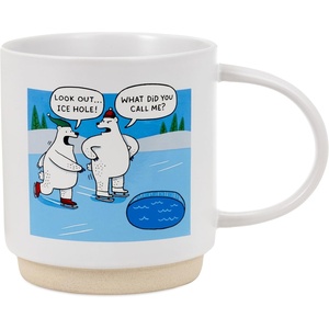 Hallmark Shoebox Funny Christmas Mug, 20 oz. (Ice Hole, Polar Bears) Holiday Gift for Adults, Coworkers, Friends(Ice Hole)