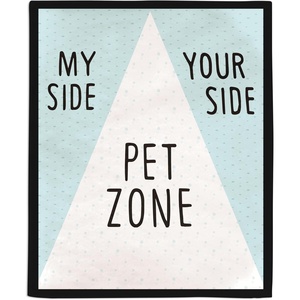 Hallmark Shoebox Funny Throw Blanket, 50″ x 60″ (Pet Zone) Gift for Cat Moms, Dog Dads, Pet Parents, Christmas, Birthdays