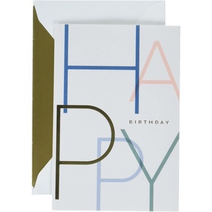 Hallmark Signature Birthday Card (Big Birthday Wishes)(Big Birthday Wishes)