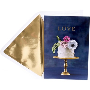 Hallmark Signature Wedding Card, Bridal Shower Card, Engagement Card (Ever After)(Navy Blue)