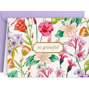 Hallmark So Grateful Floral Thank You Notes (20 Cards with Envelopes) for Weddings, Bridal Showers, Baby Showers(Floral)